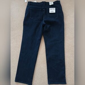 Gloria Vanderbilt Amanda Women's Straight  Leg Jeans - Dark Blue Sz 18. NWT